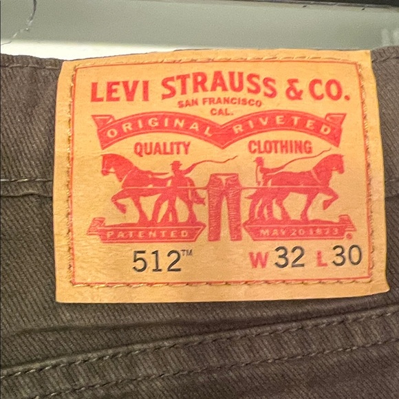Levi's Dark Brown 512 Jeans - Picture 2 of 4